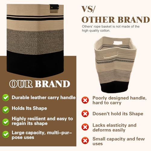 Laundry Hamper, 85L Tall Laundry Basket - Image 4