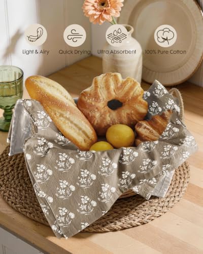 Miss Adola 2 Pack 150GSM Flour Sack Kitchen Towels, Botanical Rhythm - Image 2