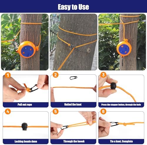 Portable Travel Clothesline, 33ft Camping Clothes line - Image 6