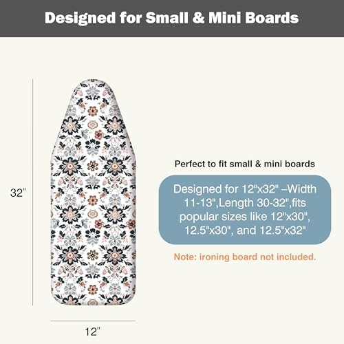 UniSimp Small Ironing Board Cover and Pad 12.5"x30" Small Iron Board Cover - Image 5