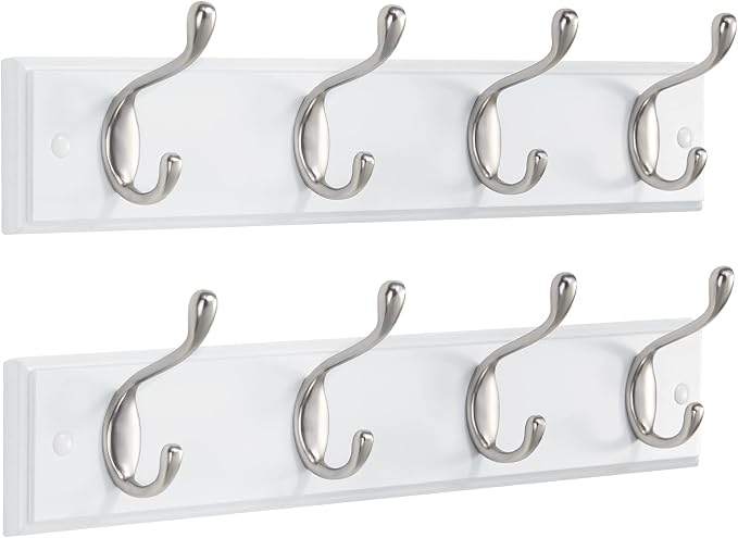 Amada Coat Rack Wall Mount 2 Pack, Coat Hangers by AMADAHOMEFURNISHING