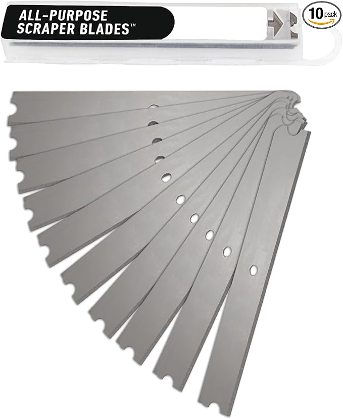 Unger 12” Professional All-Purpose Scraper Replacement Blades, Dual-Sided by Unger