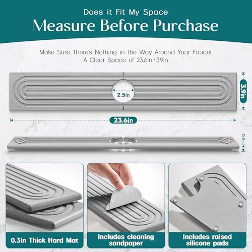 eormoe Kitchen Faucet Absorbent Mat - Image 2