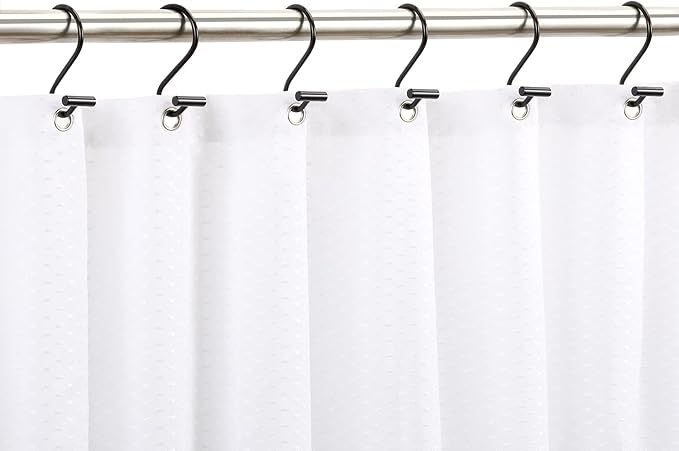 CHICTIE Black Shower Curtain Hooks Rings, Decorative - Image 4
