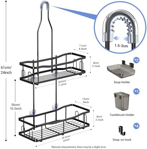 Hanging Shower Caddy Over Shower Head - Image 6