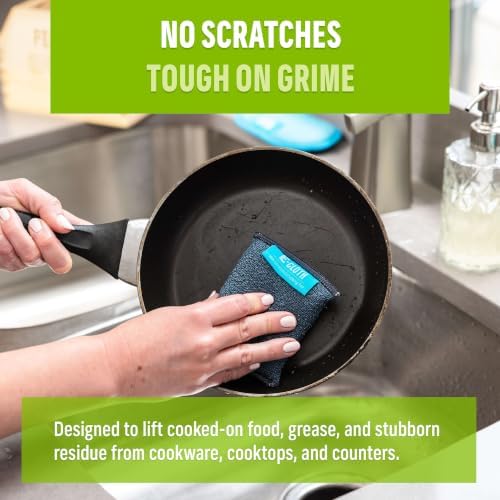 E-Cloth Non-Scratch Scrubbing Pads, Reusable Sink & Dish Sponges - Image 3