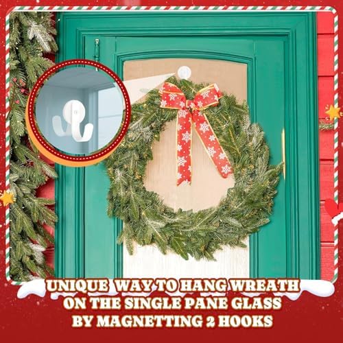 Magnetic Wreath Hanger, 2 Pack Heavy Duty Magnets - Image 4
