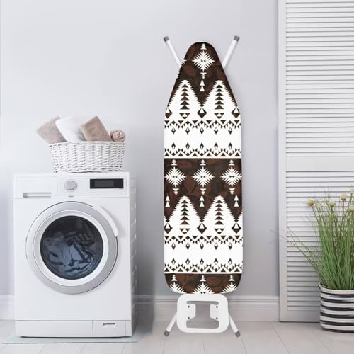 GLENLCWE South Native Folk Antique Print Ironing Board Cover Scorch Resistant - Image 3