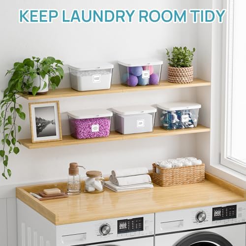 Vtopmart 5 Pack Laundry Pods & Detergent Container, Dryer Sheet Holder - Image 4