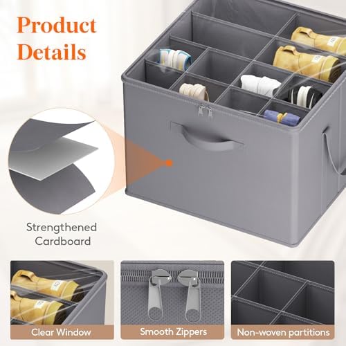 Lifewit Shoe Storage Organizer for Closet, Holder Box, 3 Pack - Image 4