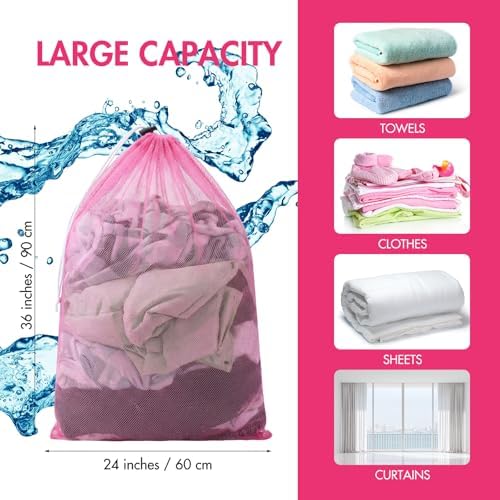 Berlune 30 Pack Large Mesh Laundry Bags - Image 3
