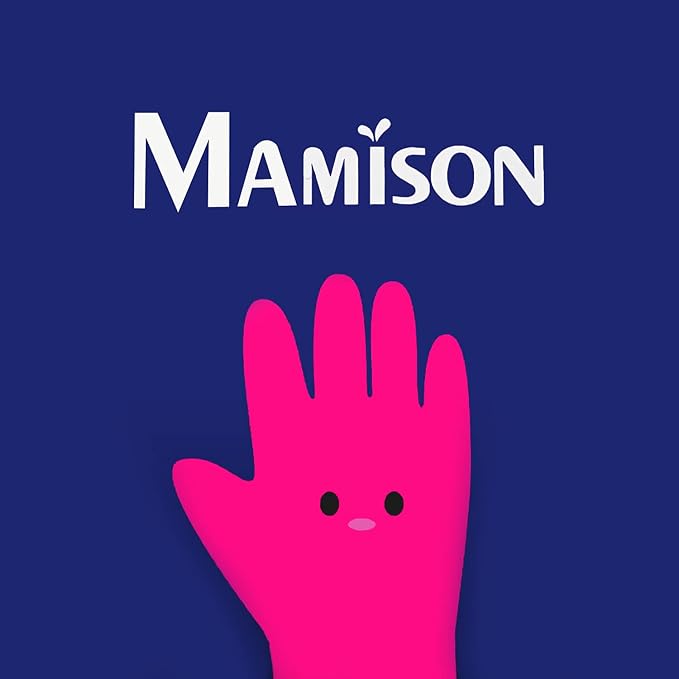 Kitchenware Mamison Quality Rubber Gloves Pink Size M, Waterproof Rubber Gloves - Image 7