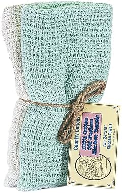 Old Fashion 100% Cotton Kitchen Towels by Country+Cottons