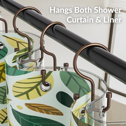 OEH Shower Curtain Hooks, Durable Shower Curtain Hooks Rust Proof, Shower Rings - Image 6
