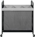 STO STO Laundry Hamper 3 Section, 120L Rolling Laundry Sorter Cart by STOSTO