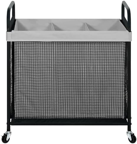 STO STO Laundry Hamper 3 Section, 120L Rolling Laundry Sorter Cart by STOSTO