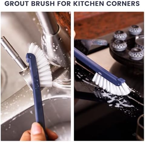 Dish Brush 2 Pack Dish Scrub Brush and 2 Pack Grout Brush - Image 6