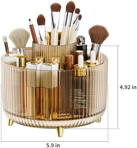 fanado 360° Rotate Makeup Brush Holder Organizer, Makeup Organizers Countertop - Image 4