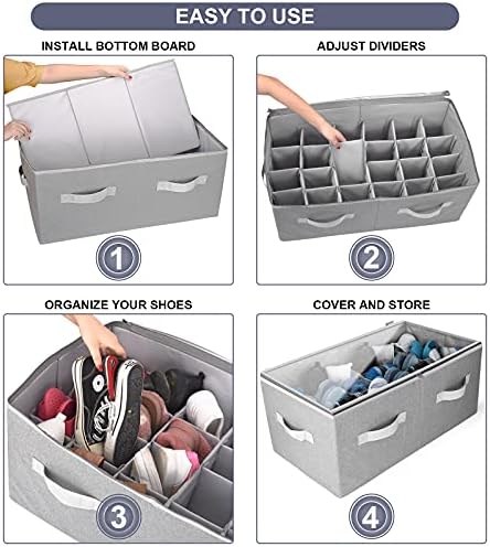 Moteph Shoe Organizer Closet Storage Solution - Image 4