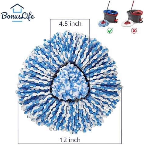 2-Tank Mop Heads Replacements for O-Ceda RinseClean Dual System, Microfiber - Image 3