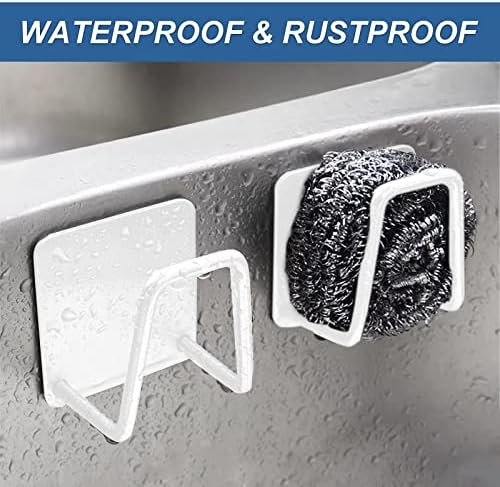 Sponge Holder for Kitchen Sink Caddy, Strong Adhesive Sponge Holder for Sink - Image 3