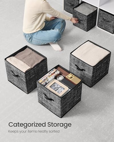 SONGMICS Storage Cubes, 13-Inch Foldable Closet Organizers - Image 4
