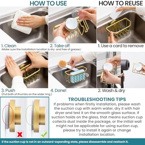TAILI Sponge Holder for Kitchen Sink - Image 6