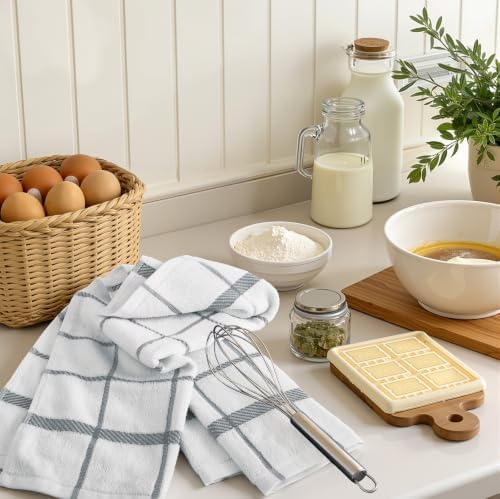Homaxy Terry Stripe Kitchen Towels 18"x28", 6 Pack - Image 7