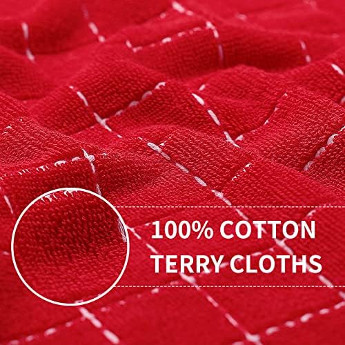Homaxy 100% Cotton Terry Kitchen Towels, 4 Pack - Image 2