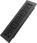 2x10 Inches Heavy Duty Walkable Floor Register Easy Adjust Air Supply Lever Floor Vents - Seattle Design - Vent Cover for Home Floor - Matte Black