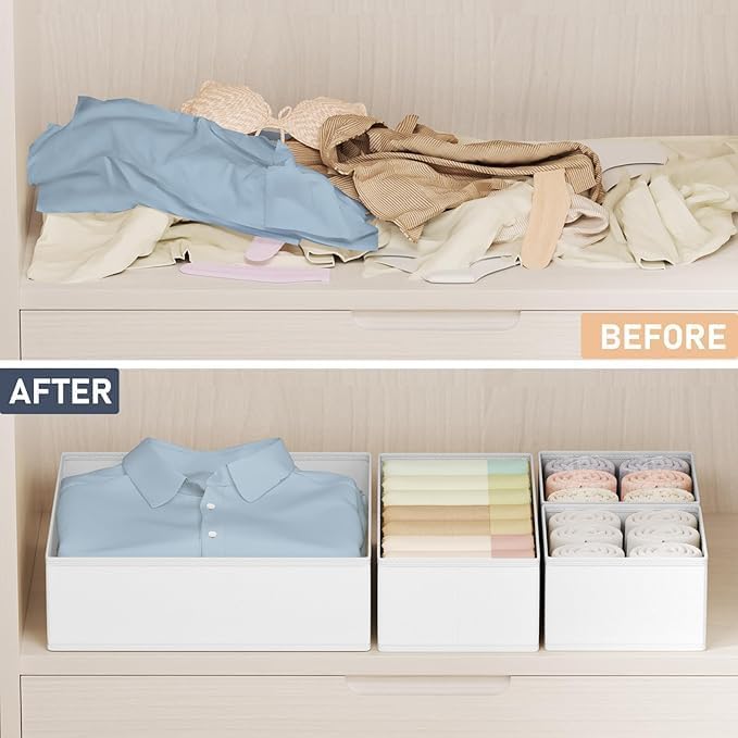 DIMJ Drawer Organizer Clothes 14 Pack - Image 4