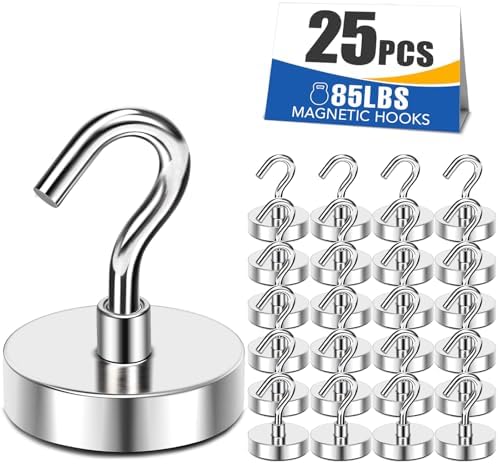 MIKEDE Magnetic Hooks 85Lbs Heavy Duty Magnets by MIKEDE
