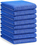 Homaxy 100% Cotton Terry Kitchen Towels, Large 8 Pack by Homaxy
