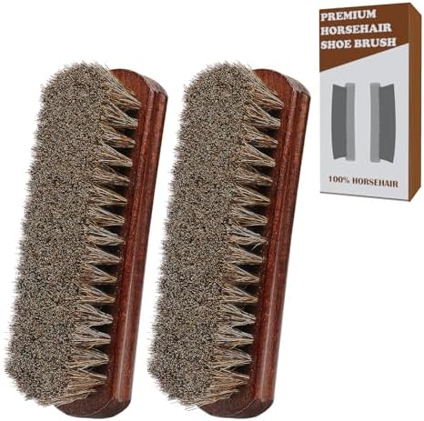 100% Horsehair Brush Professional Premium Horsehair Shoe Dauber Applicators by Euvia
