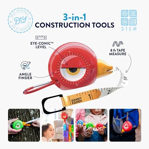 Handy Famm Kids Tape Measure, 8ft Retractable Measuring Tape - Image 2
