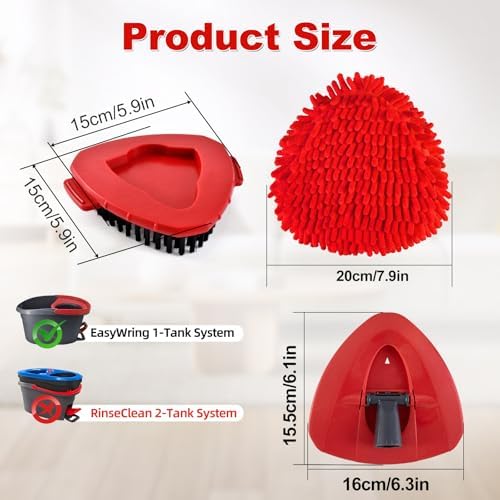 Mop Heads Replacements for O Ceda, Replace Head for Oceda Easywring 1 Tank - Image 2