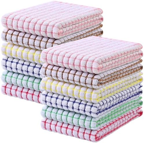 Mordimy Cotton 12 Pack Terry Kitchen Towels, 16 x 25 Inches by Mordimy