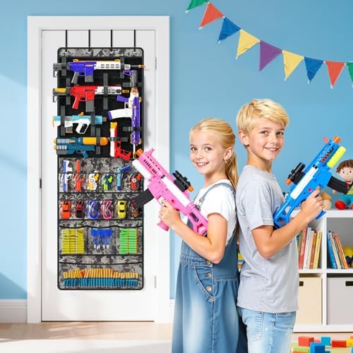 Over The Door Organizer for Toy Gun, Toy Storage Organizer - Image 2