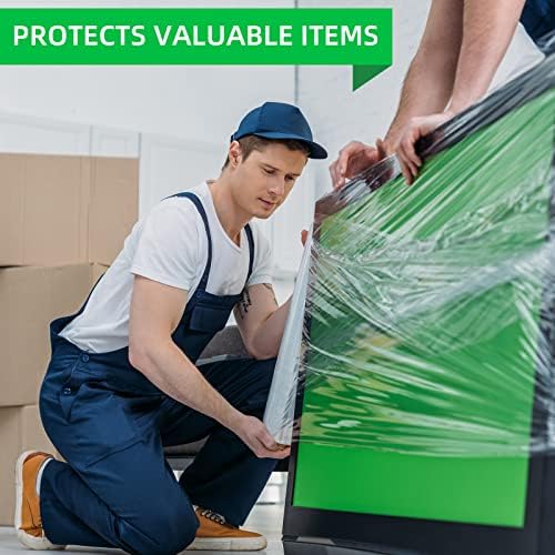 Stretch Wrap Rolls, Shrink Wrap 18in x 1500ft 4 Pack, Heavy Duty Pallet Wrap - Image 4