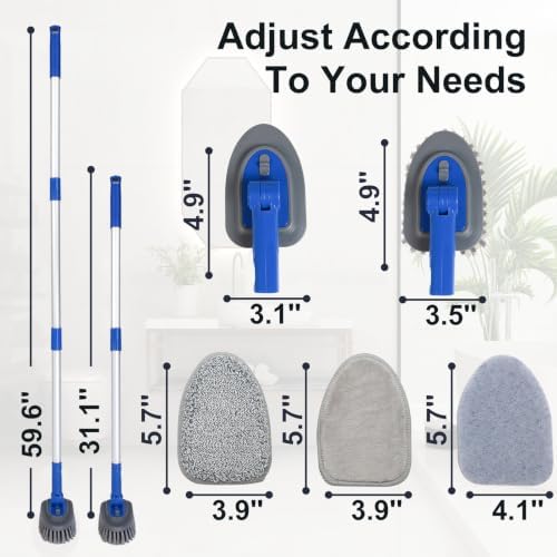 3 in 1 Tile Tub Shower Scrubber, Cleaning Brush - Image 6