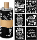 Mindsoft 36 Pcs Farmhouse Black and White Kitchen Homemade Reusable Paper by Mindsoft