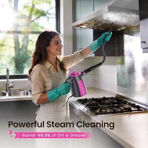 12Pcs Pressurized Handheld Steam Cleaner, Portable Deep Cleaning Steamer - Image 3