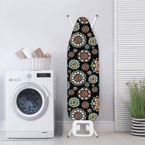 15x54 Inch Ironing Board Cover, Bohemian Mandala Flower Printed Ironing Board - Image 3
