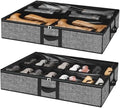 homyfort Under Bed Shoe Storage Organizer Fits 16 Pairs Shoes and 4 Pairs Boots by homyfort