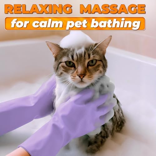 Cat and Dog Washing Gloves, 1 Pair, Soft Silicone - Image 5