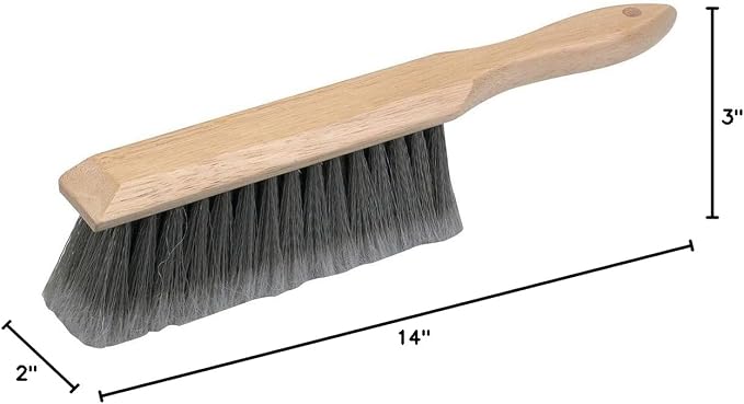 7" Bench Brush Shop Brush, Dust Brush - Image 2