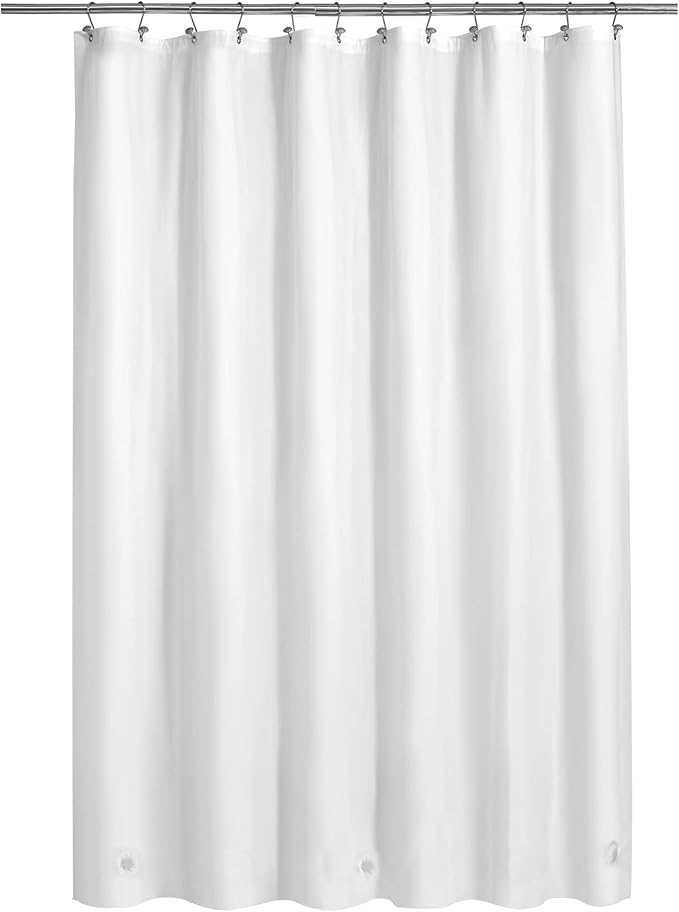 Barossa Design White Shower Curtain Liner Standard Size by BarossaDesign