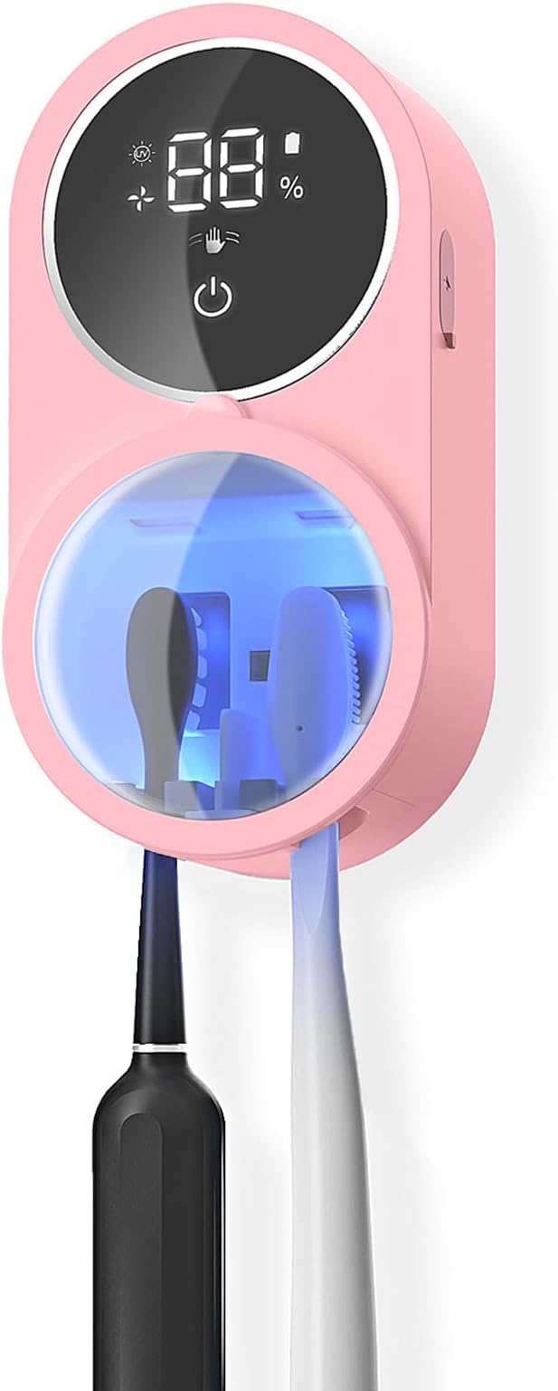 Toothbrush Holder and Cleaner Razor Holder/Dryer Light Cleaning and Air Drying by KIEROFIRT