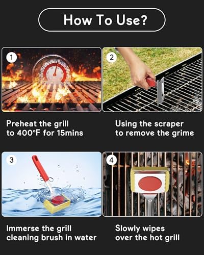 Steam Grill Brush Bristle Free, Grill Brush - Image 5