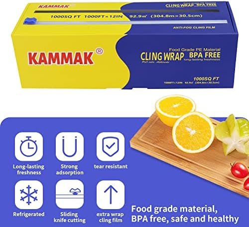 KAMMAK Plastic Wrap with Slide Cutter - Image 5